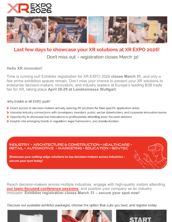 startup XR EXPO