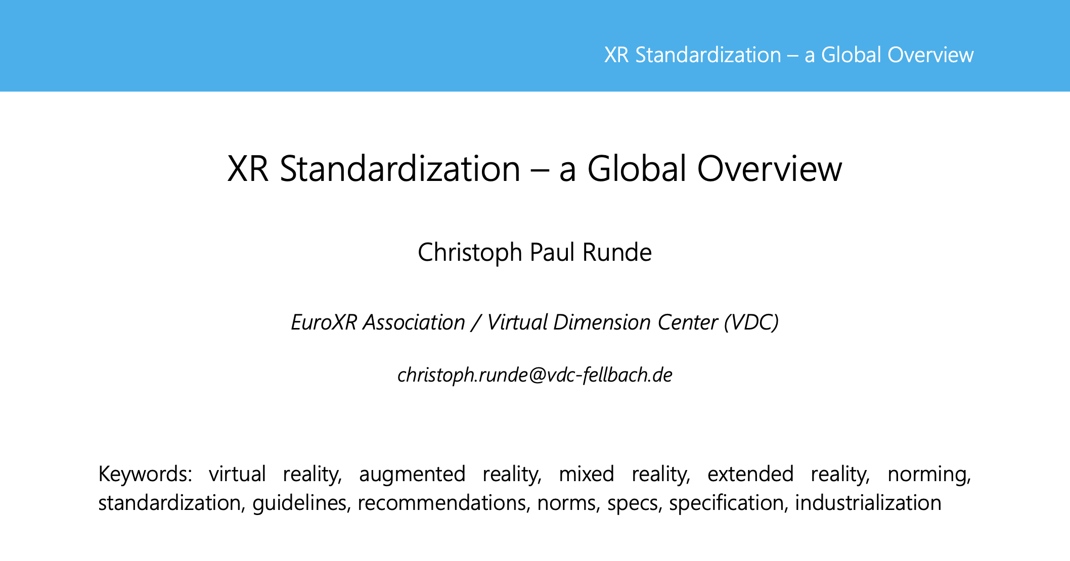 wiss. Veröffentlichung