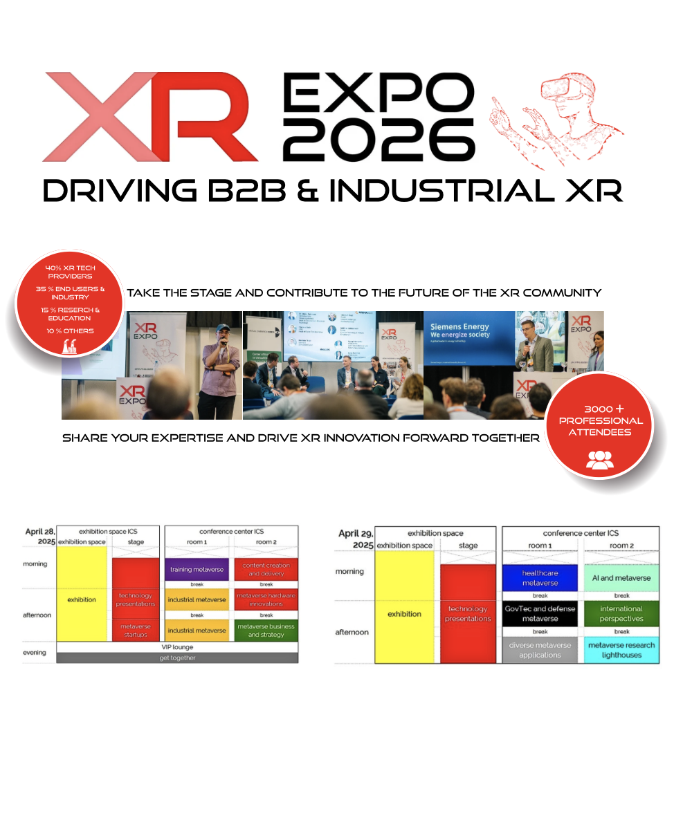 Become Part of the XR EXPO 2026 Program – submit your contribution now!