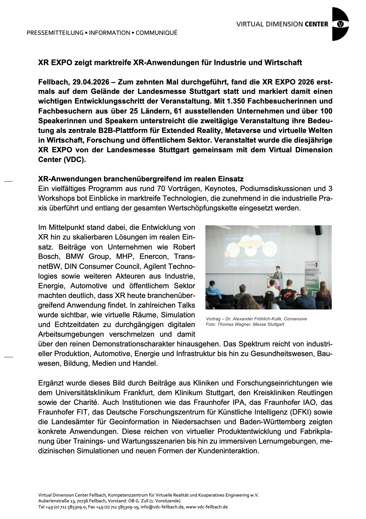 XR EXPO zeigt marktreife XR-Anwendungen für Industrie und Wirtschaft
