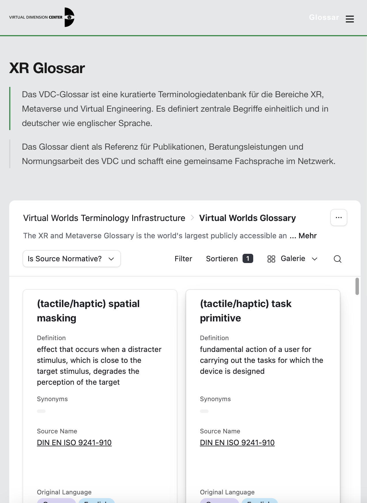 VDC veröffentlicht Pressemitteilung: Weltweit größtes XR-Glossar veröffentlicht – VDC schafft neue Wissensbasis für Metaverse und Virtual Worlds