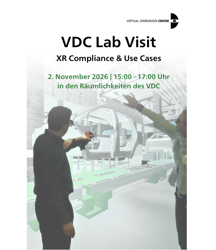 XR erfolgreich einsetzen – Business Cases, XR Compliance und Live-Demos beim VDC Lab Visit am 2. November 2026