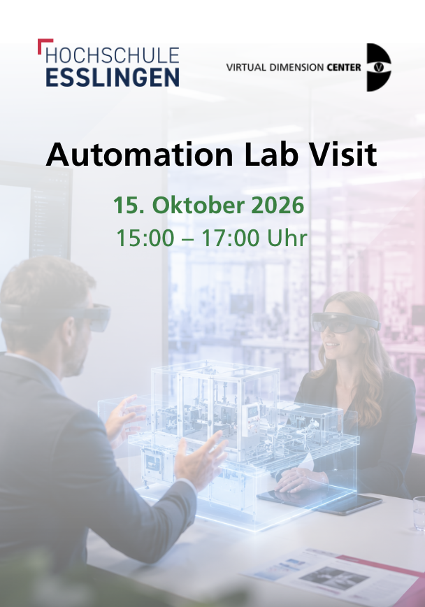 Digitale Zwillinge im Vertrieb live erleben – Exklusiver Automation Lab Visit am 15.Oktober an der Hochschule Esslingen