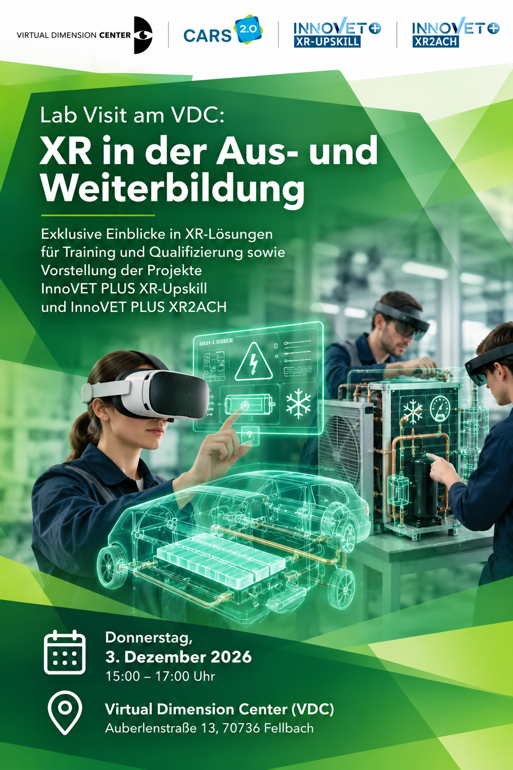 XR in der Aus- und Weiterbildung – Praxisnahe Einblicke und Live-Demos beim VDC Lab Visit am 3. Dezember